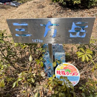 三方岳山頂に
到着。