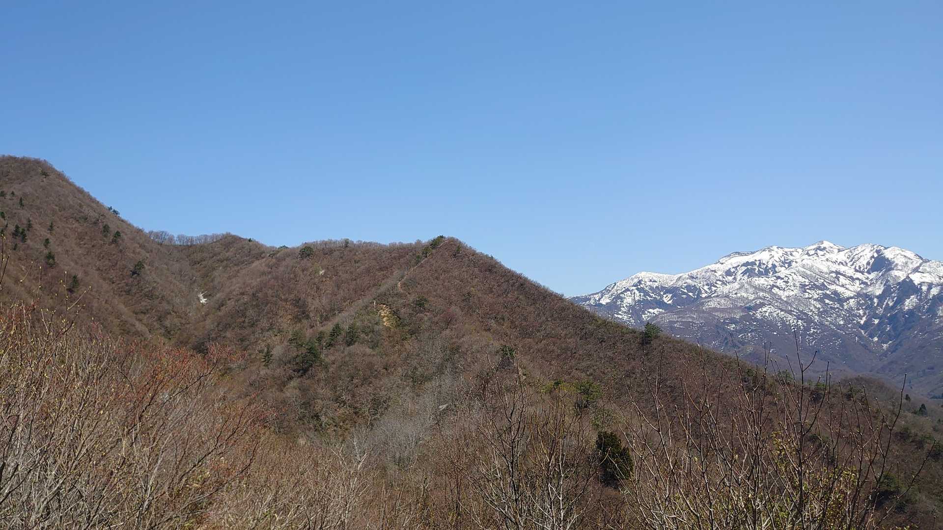 袴腰山、三角山、粟ヶ岳