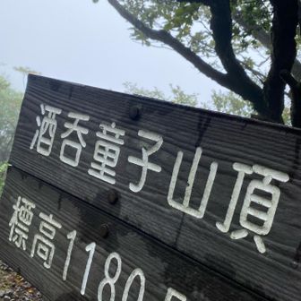 酒呑童子山頂〜⛰️
酔っ払い山〜🍶　