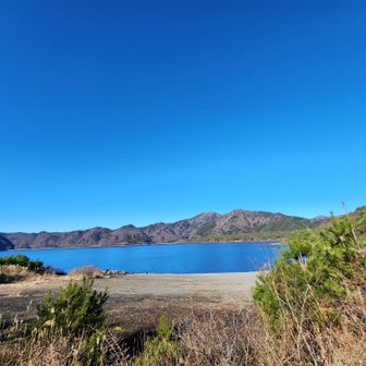 下りました　本栖湖へ