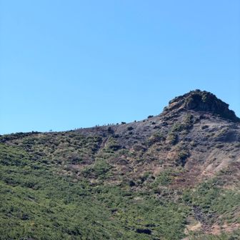 安達太良山の山頂も渋滞中🤭