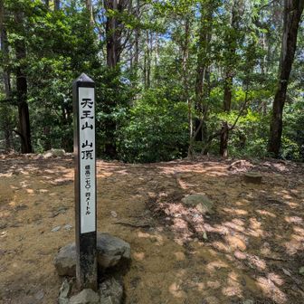 天王山到着
山頂は広いから休憩してる人がいっぱい！
NHKで放送の豊臣兄弟の影響なのかな!?年配の方々がいっぱい😆