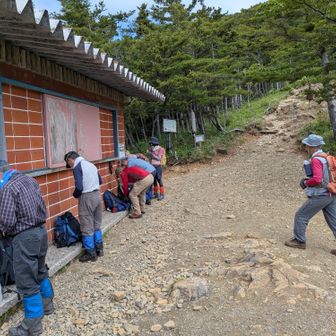ここから急斜面になるそうです。