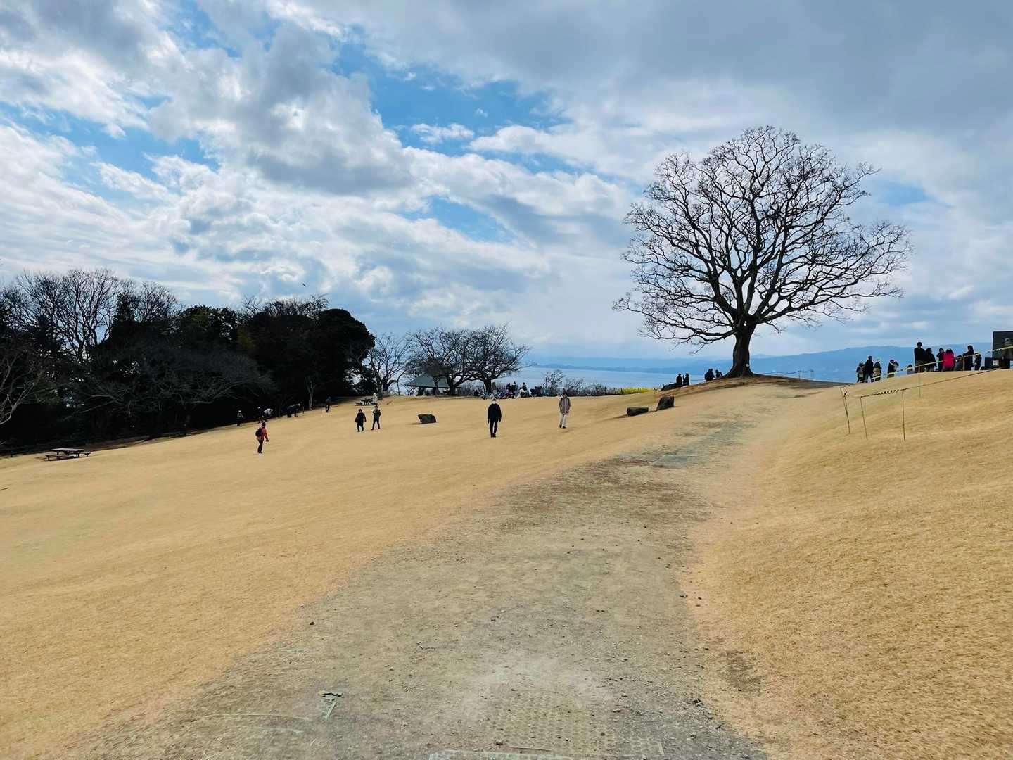 山頂広々〜😍