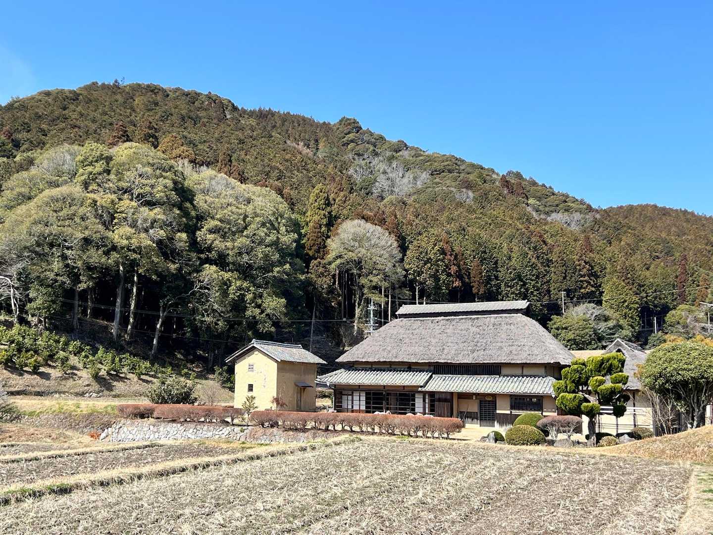 集落におりてきました。