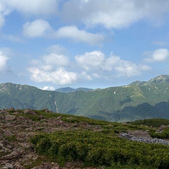 蝙蝠も塩見も山容がたおやかで良い◎
