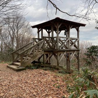 8：36　頂上着、雨が降りそうになってきました。