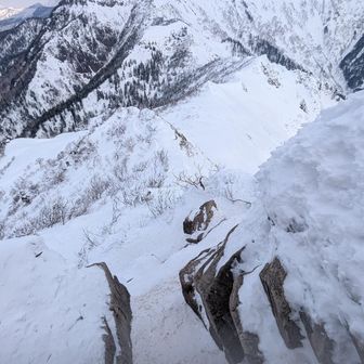 剣ヶ峰からの下りがちょっと大変