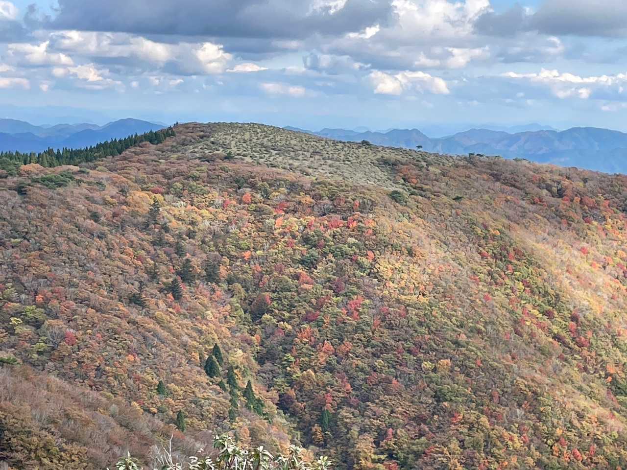 山肌が紅葉🍁🍂で綺麗❗️❗️