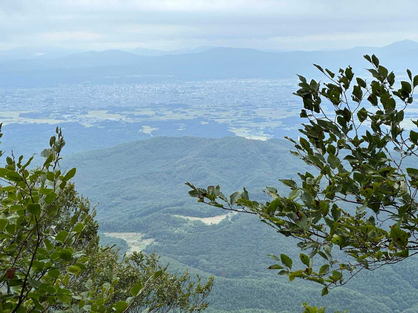 郡山方向が見えました。