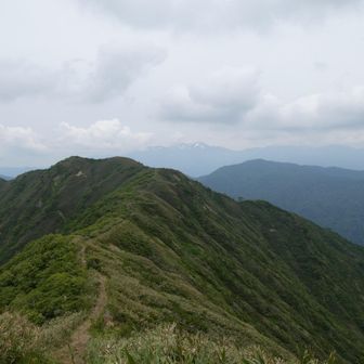 振り返って見納め経ヶ岳＆白山