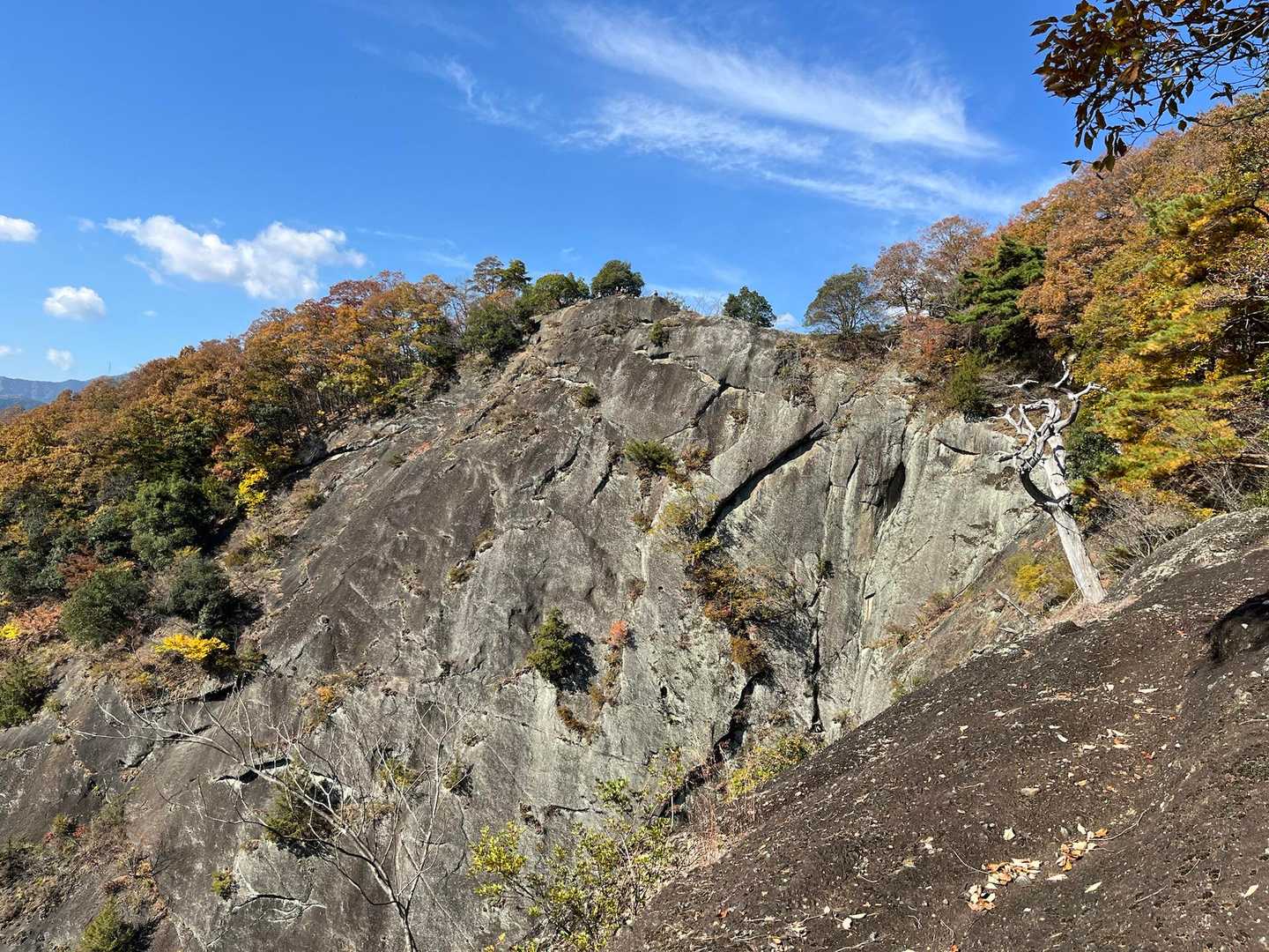 畑倉登山口-岩殿山-天神山-稚児落とし登り口-浅利公民館前 縦走コースの写真