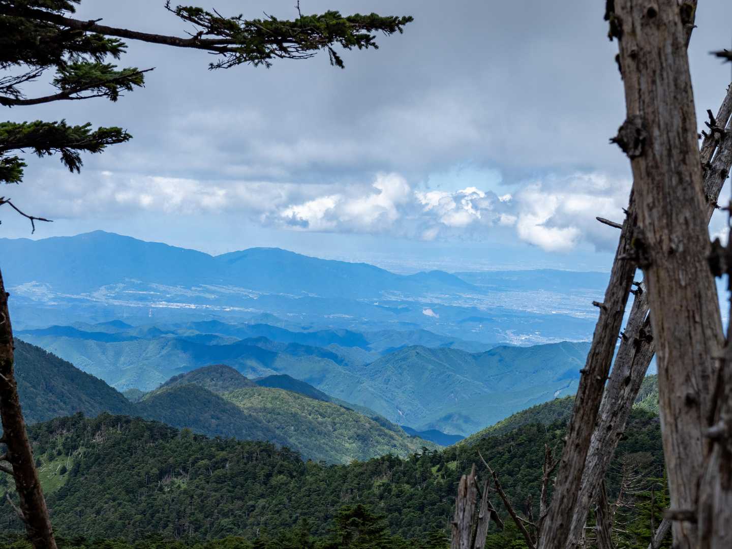 八経ヶ岳に着きました！
二上山、葛城山、金剛山がはっきり見えて、テンション⤴️⤴️