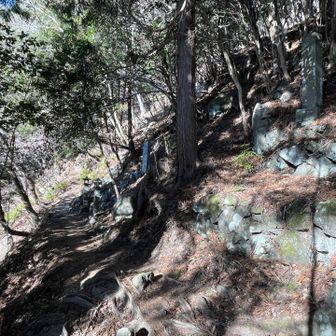 道中にはたくさん銅像やらが。修験道だとひしひし