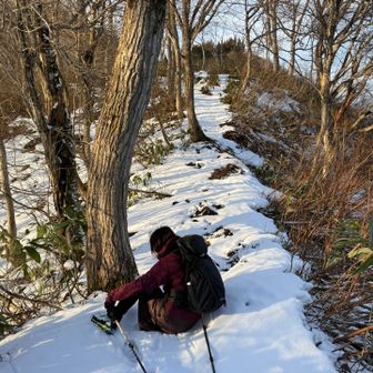 ゲイター持って来なかったのでね