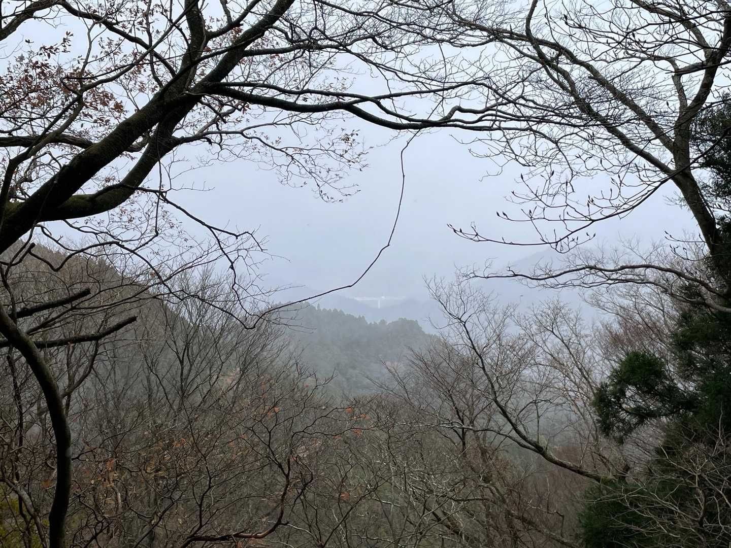時雨てます…🥶西側は雪雲に覆われている