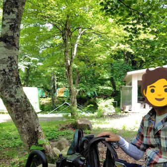 キャンプ⛺️場は木陰もありのんびり出来ます