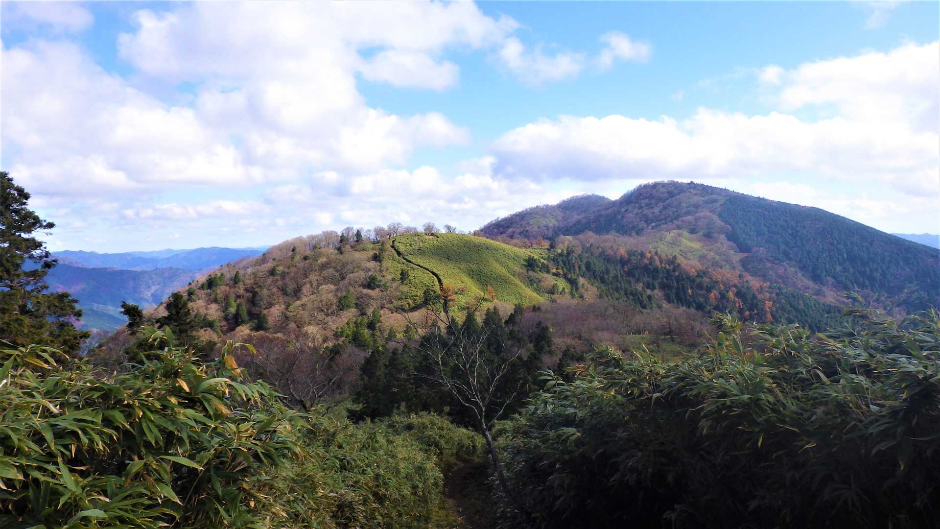 駒の尾登山口-駒の尾山-鍋ヶ谷山-船木山-後山-船木山登山 縦走コースの写真