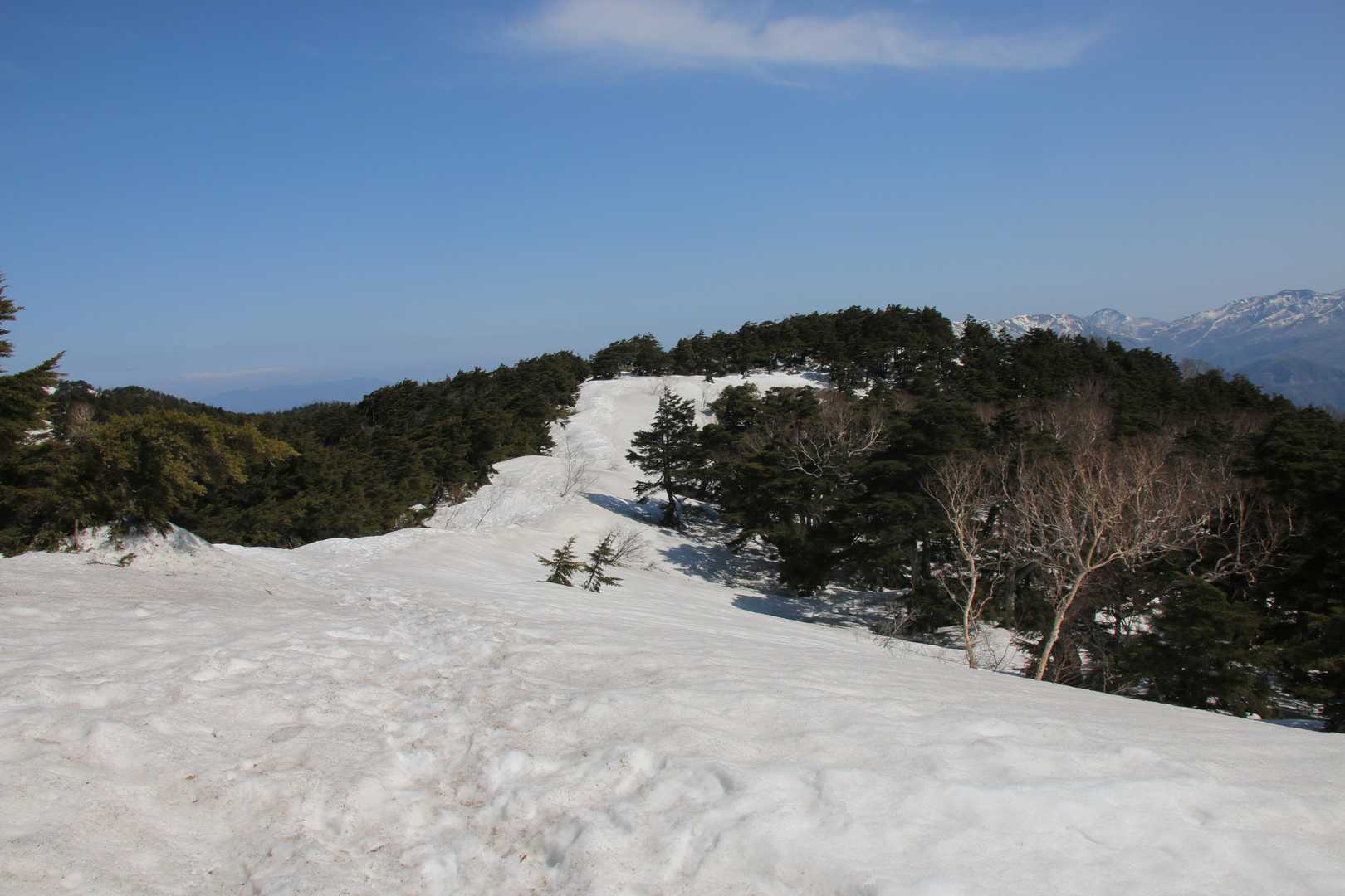 目の前に広がる「雪の天空の回廊」