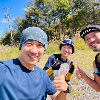 続いて、カズヤさん

「今日は車できちゃったからビールなしだよ〜😭」と寂しそうに走っていきました🤪