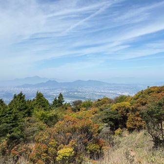 普賢岳は前回よりも霞んでます