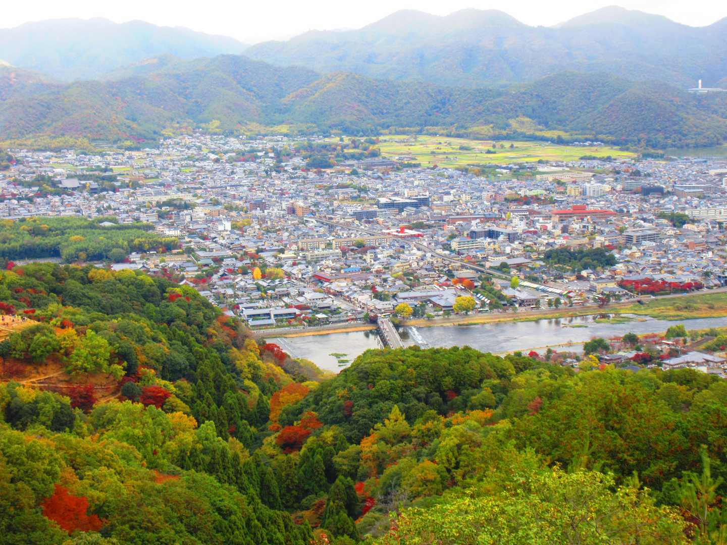 上桂駅-松尾山-嵐山-烏ヶ岳-新烏ヶ岳-トロッコ保津峡駅 縦走コースの写真
