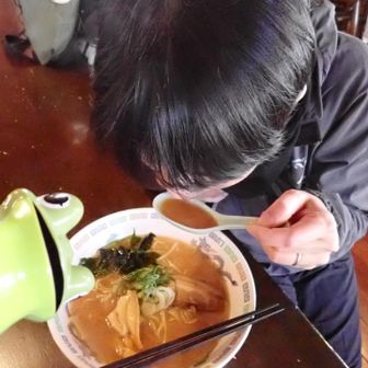 味噌ラーメン、温まるぅ