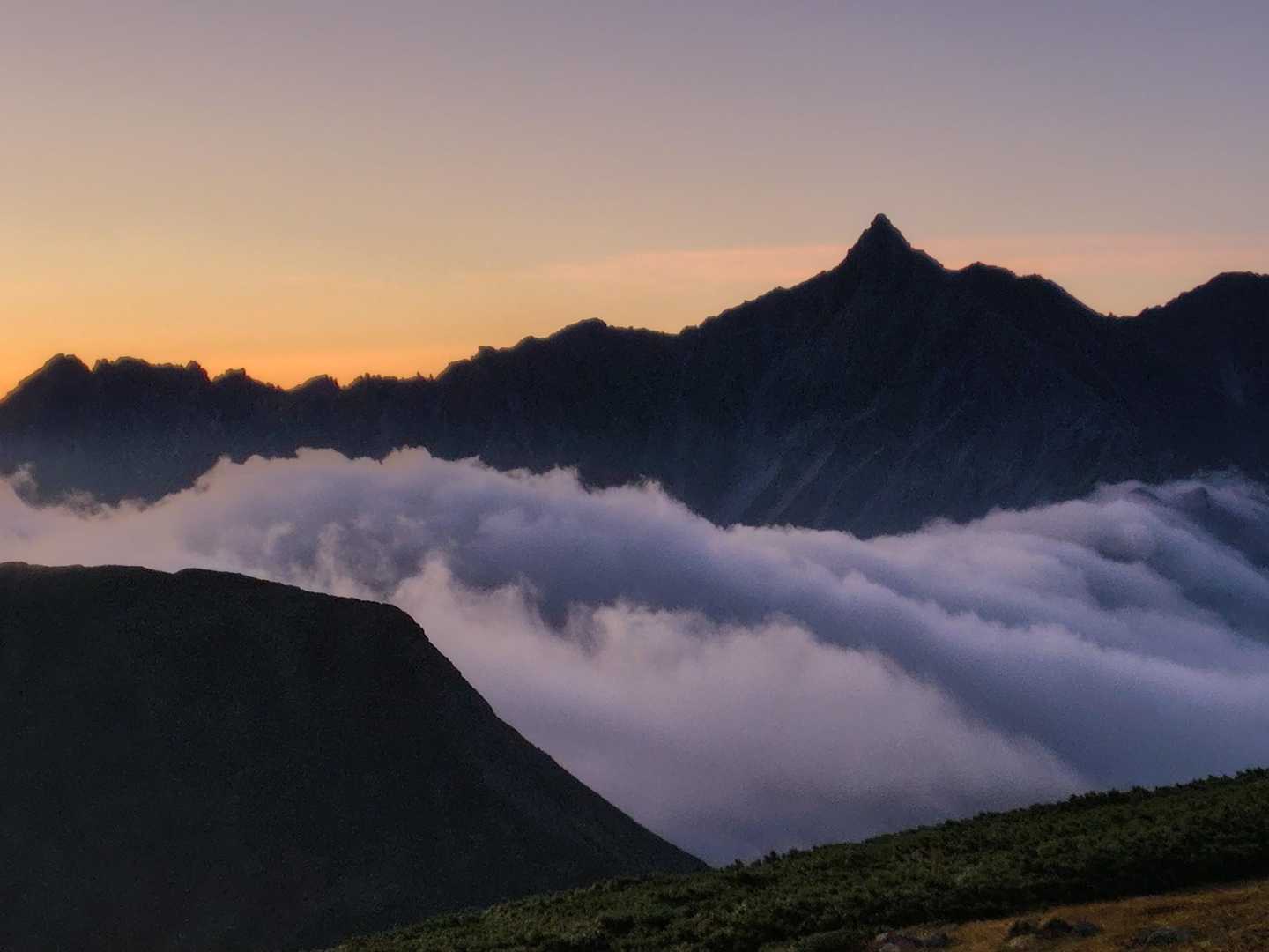 薬師岳登山口-五光岩ベンチ-太郎山-北ノ俣岳-赤木岳-中俣 縦走コースの写真