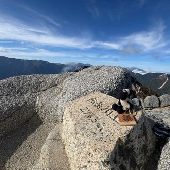 相棒も女王様の山頂で📷