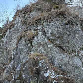 鉄城山の途中の岩🪨
登ろうとしたけど無理だったので迂回。