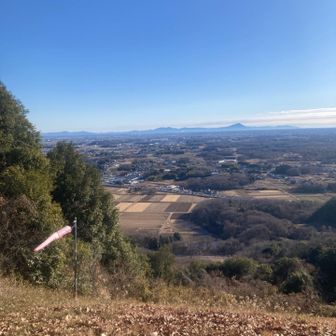 さっきのランディングポイント
遠くに筑波山