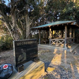 如意山のピークには東屋がありました