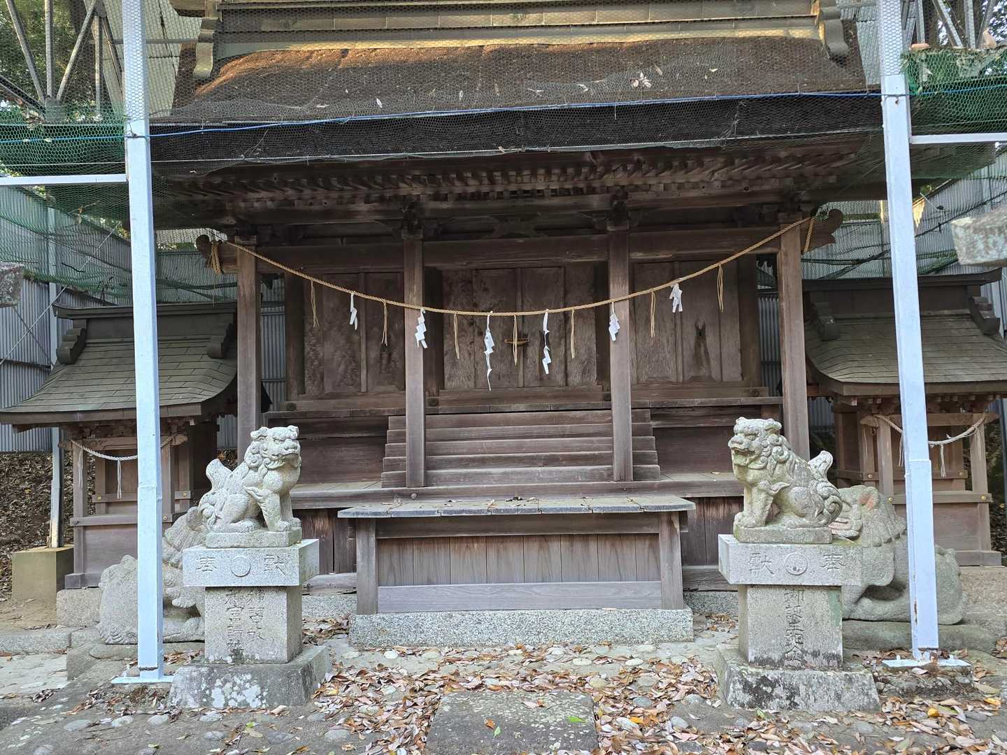 山頂神社⛩️で安全祈願…👷‍♂️