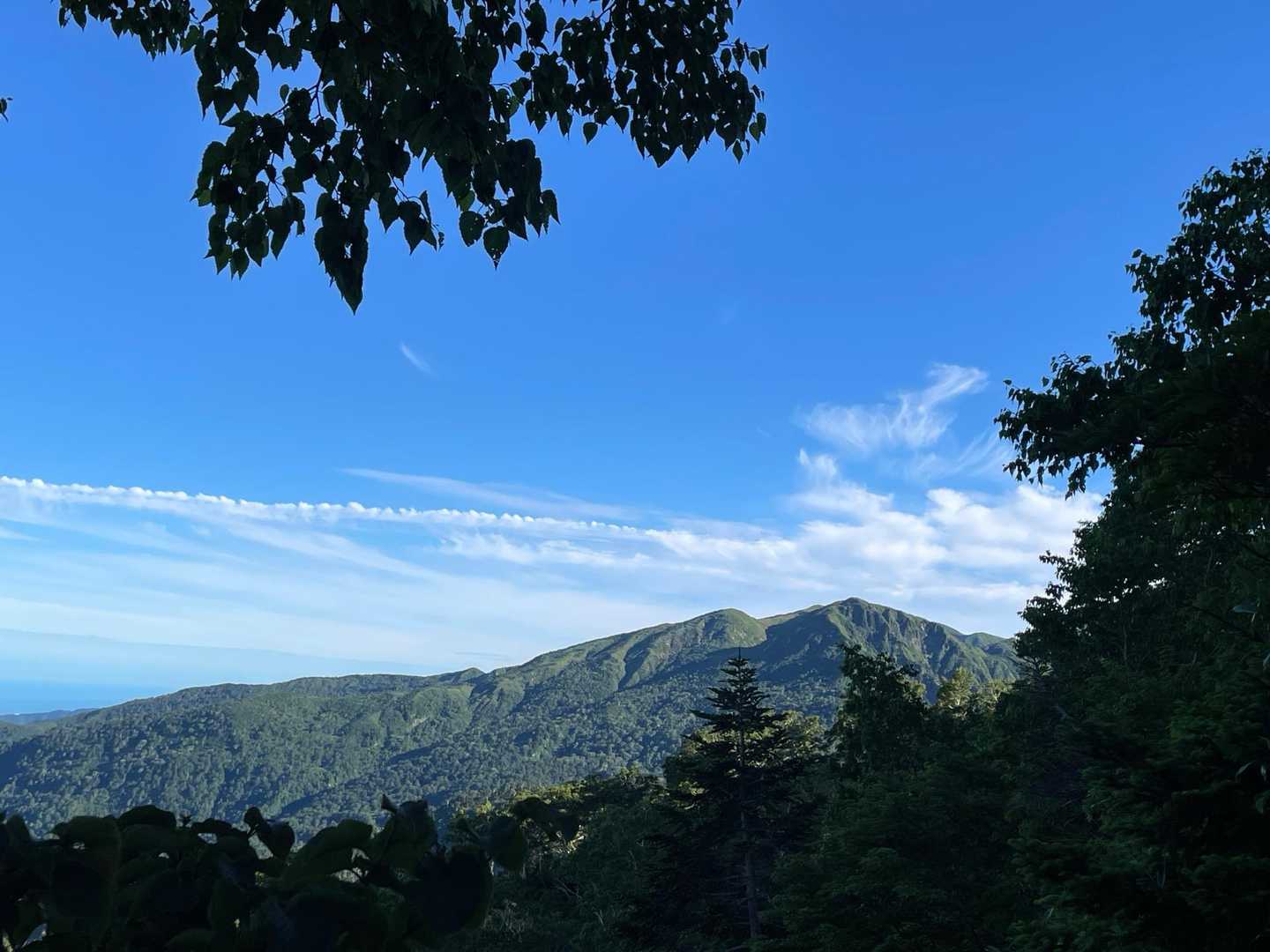 振り返って白山釈迦岳⛰️