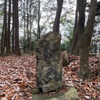 信長の伊賀攻めは、天正伊賀の乱と言われる。
石碑に「天正役遺跡」とある。

ここは、ゆっくりする場所ではないので、すぐに下山。

今年の登り納めとなりました。