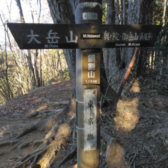 鍋割山到着！初、年内の登頂達成
