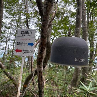 岩崎山通過

山頂からココまで、少しの間ご一緒したお父さんに教わった
岩崎山の向こうは熊の住処🧸