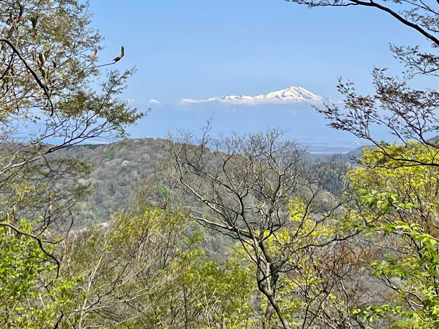 山頂手前の展望所からの鳥海山❣️