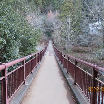 石舟橋。
瀬音の湯♨️からバス停🚏へ。