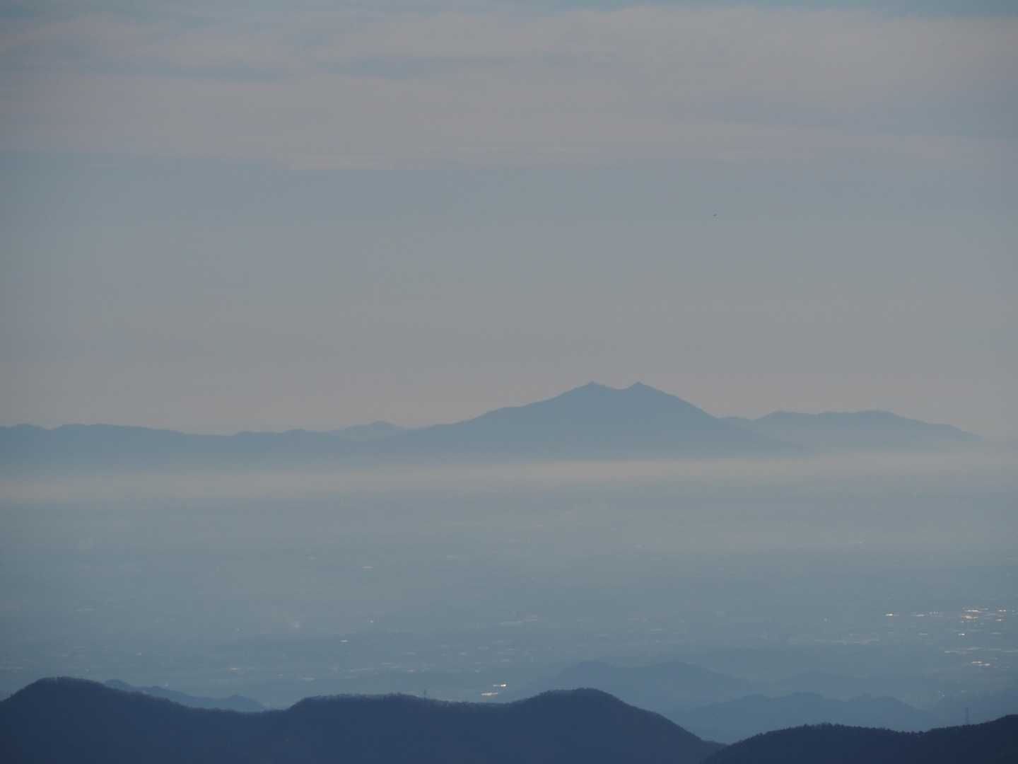 筑波山も見えました