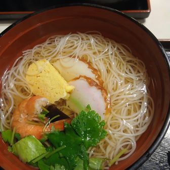 三輪素麺　👍とっても美味しかったです😋