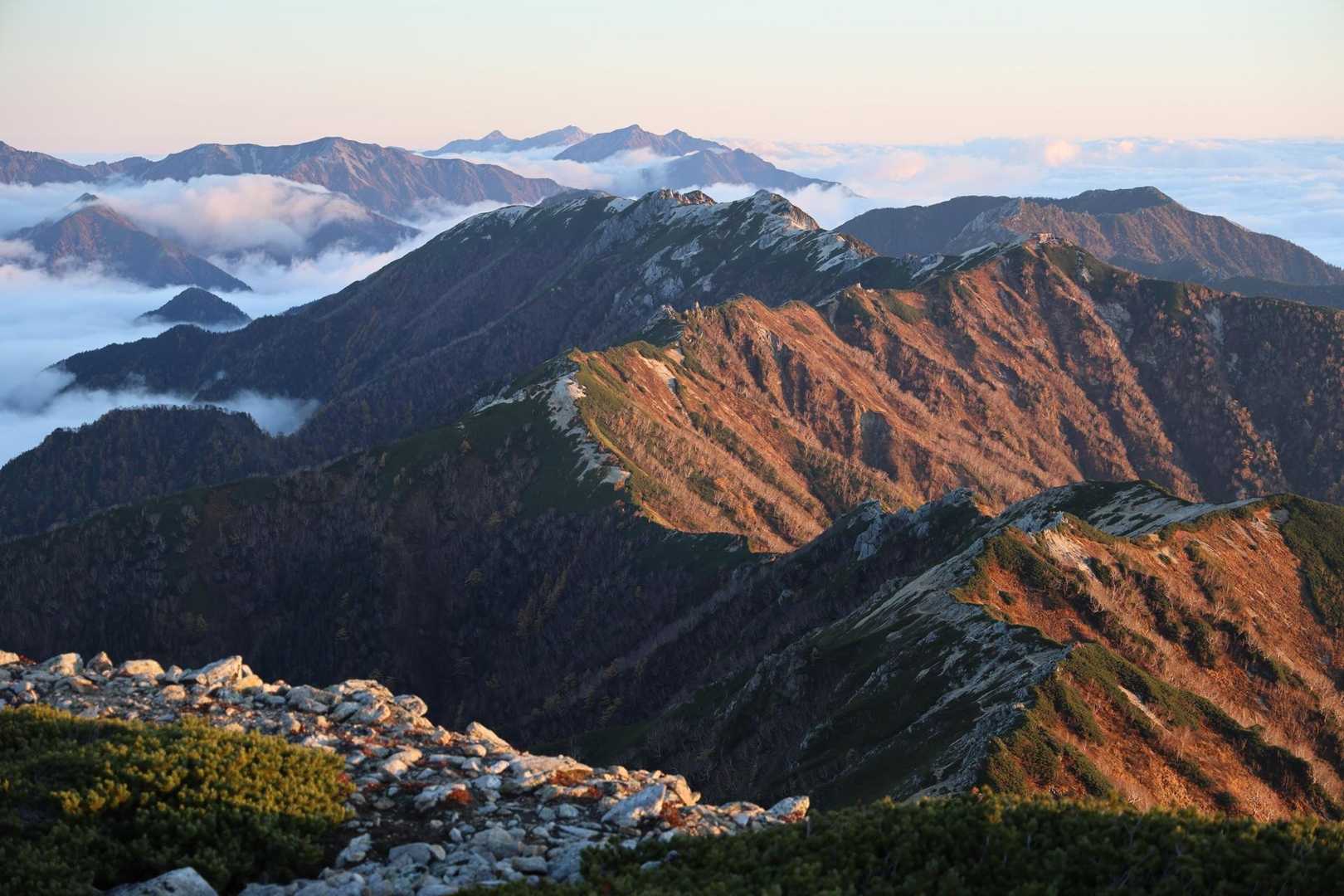 燕山荘までくっきり見えました