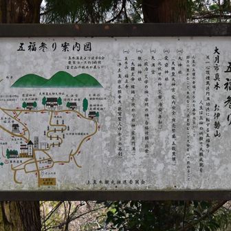 五福参り案内図