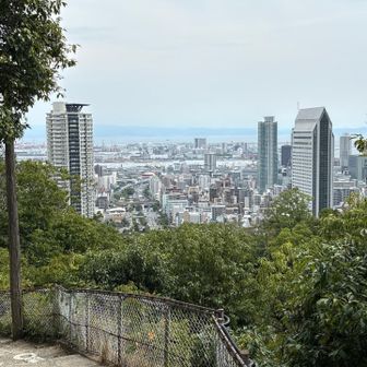 市街地に近づく。ゼリーは飲んだが腹減った。
完全にカレー腹。