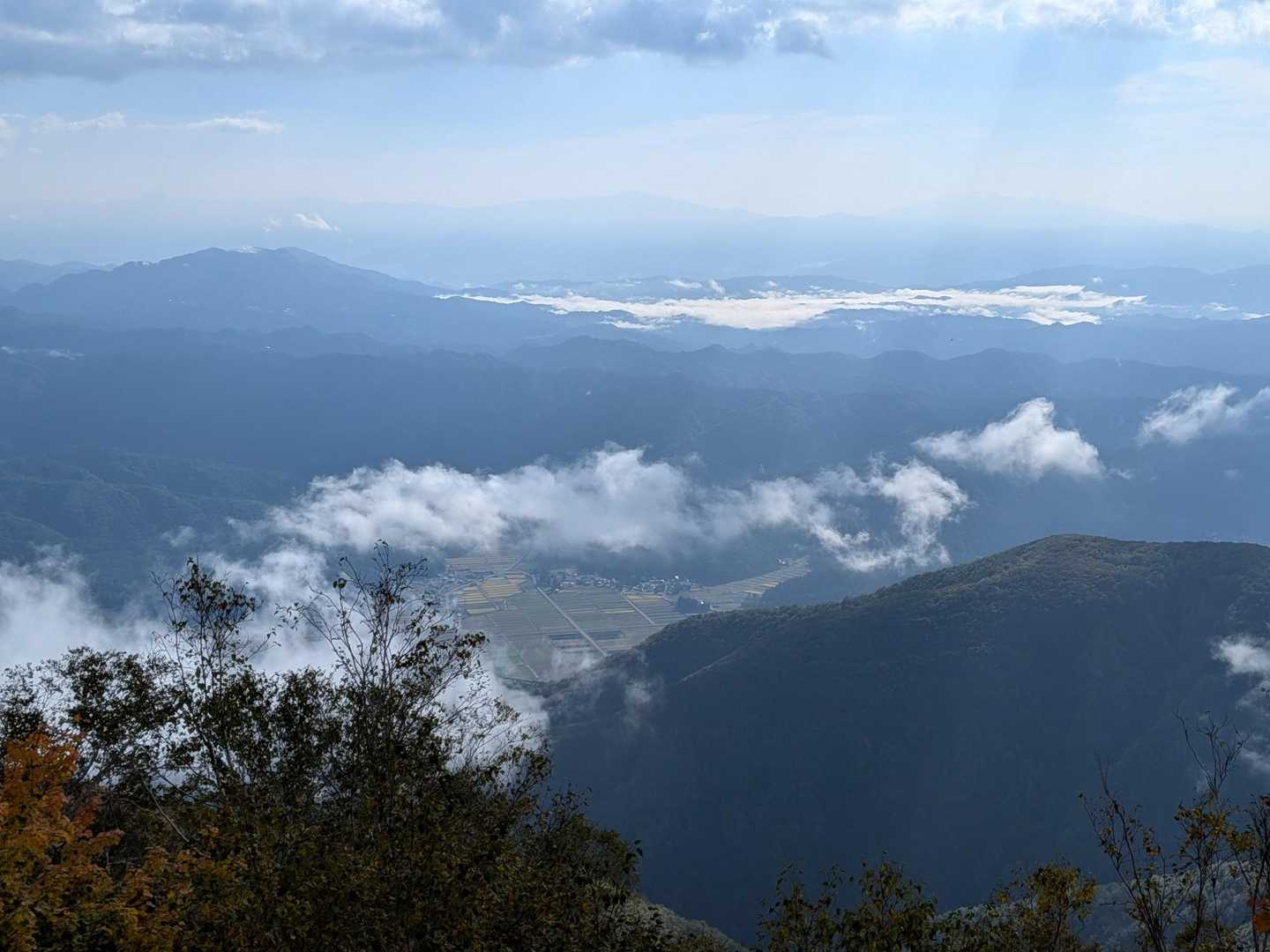 地蔵の頭-二ノ背髪-小遠見山-五竜登山口-中遠見山-大遠見 縦走コースの写真