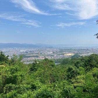 国見山展望デッキから