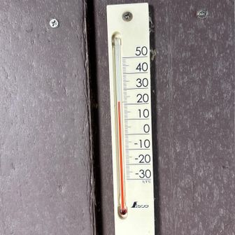 避難小屋の温度は22℃。ちょうどいいかも。