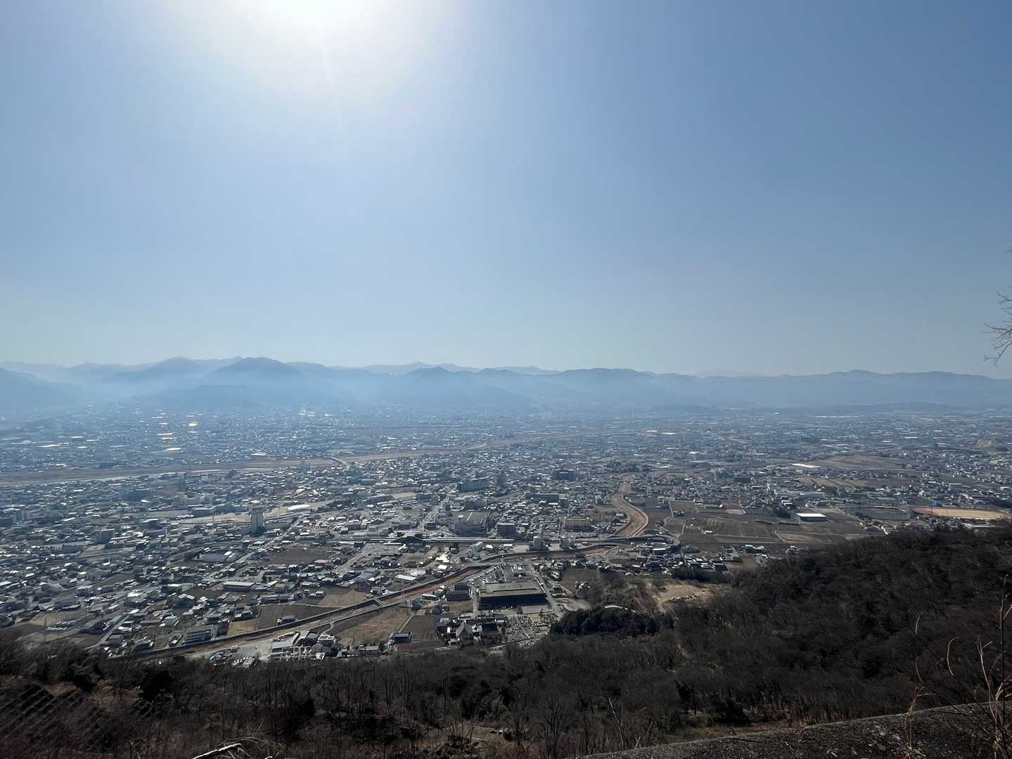 オー😀笛吹市が絶景かな♪富士山🗻は見られず🥲