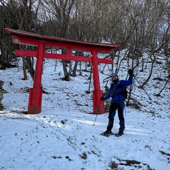 稲含神社⛩️の赤鳥居に到着
ここまではなだらかです