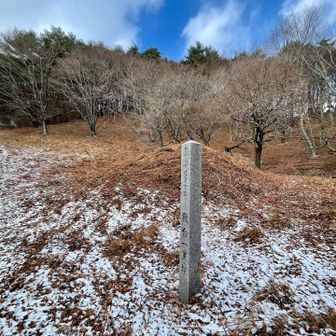 鍬台一里塚
うっすら雪☃️
霜柱もザクザク